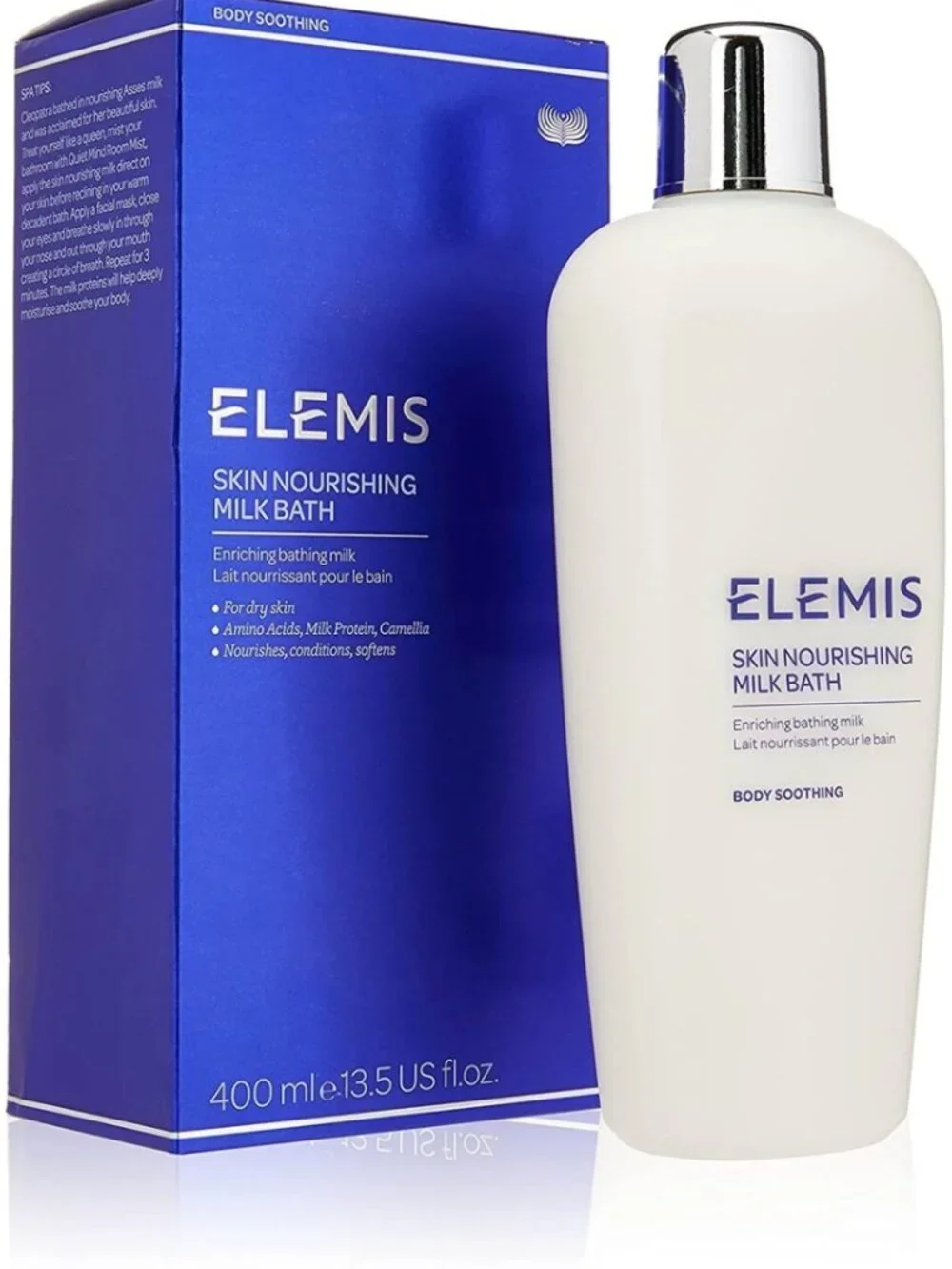 NIB ELEMIS Skin Nourishing Milk Bath Full Size 400mL Retail Price $79.00